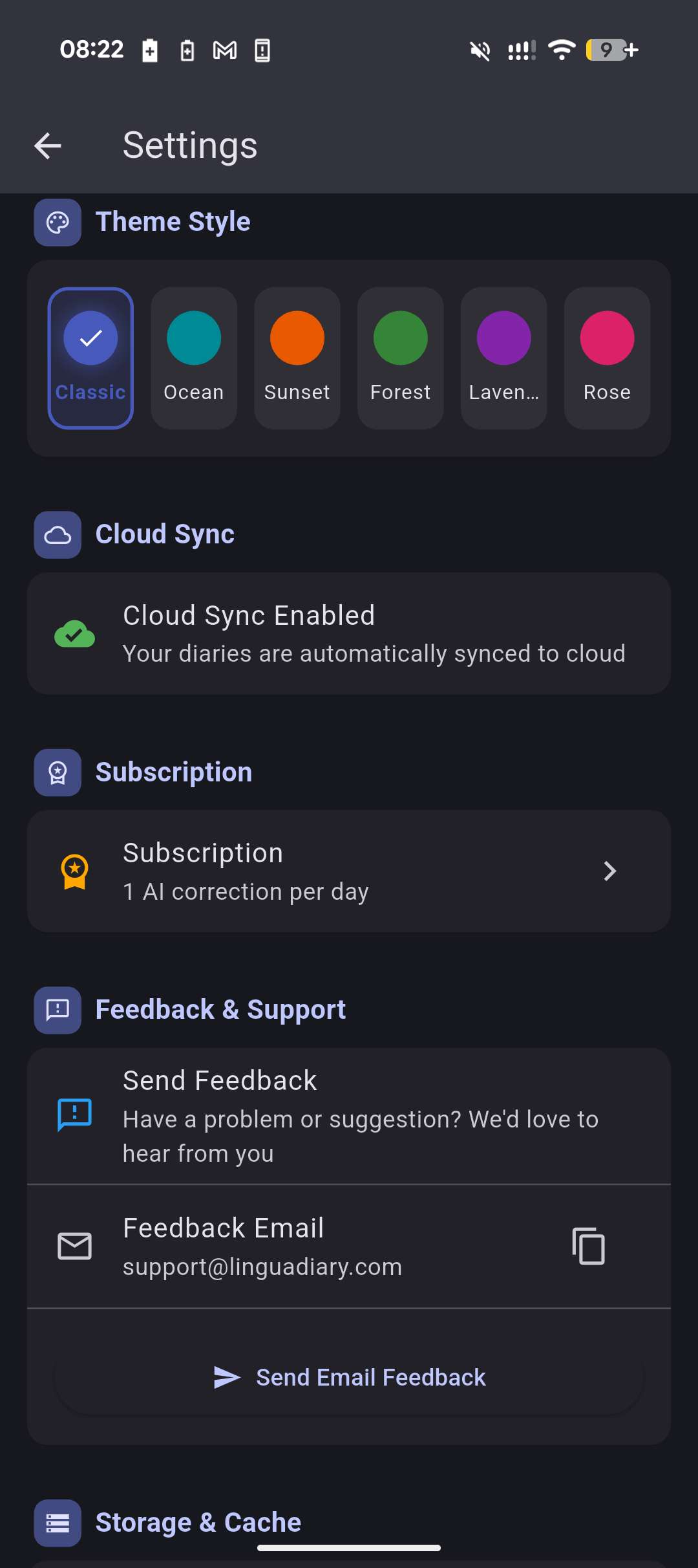 Linguadiary — AI Grammar & Voice Diary App